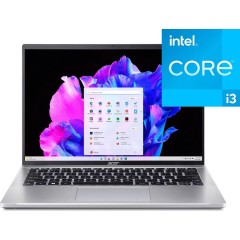 Ноутбук Acer Swift Go SFG14-71 14.0 2.8K OLED 90Hz Intel® Core™ i3-1315U/<wbr>8 Gb/<wbr>SSD 512Gb/<wbr>Intel® Iris Xe Graphics/<wbr>Silver/<wbr>Dos(NX.KMZER.006)