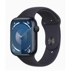 Apple Watch Series 9 GPS 45mm Midnight Aluminium Case with Midnight Sport Band - M/<wbr>L (MR9A3QR/<wbr>A)