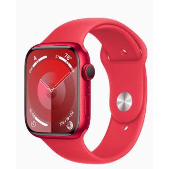 Apple Watch Series 9 GPS 45mm (PRODUCT)RED Aluminium Case with (PRODUCT)RED Sport Band - M/<wbr>L (MRXK3QR/<wbr>A) - Metoo (1)
