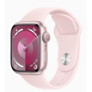 Apple Watch Series 9 GPS 41mm Pink Aluminium Case with Light Pink Sport Band - S/M (MR933QR/A)