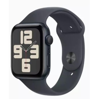 Apple Watch SE 2024 GPS 44mm Midnight Aluminium Case with Midnight Sport Band - M/<wbr>L S/<wbr>M Model A2723 (MXE3QI/<wbr>A) (MXEK3QI/<wbr>A) - Metoo (1)